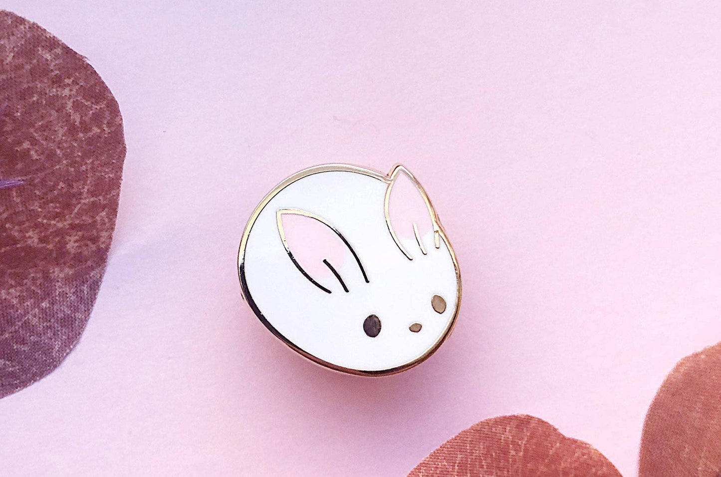 Bunny Bun Enamel Pin