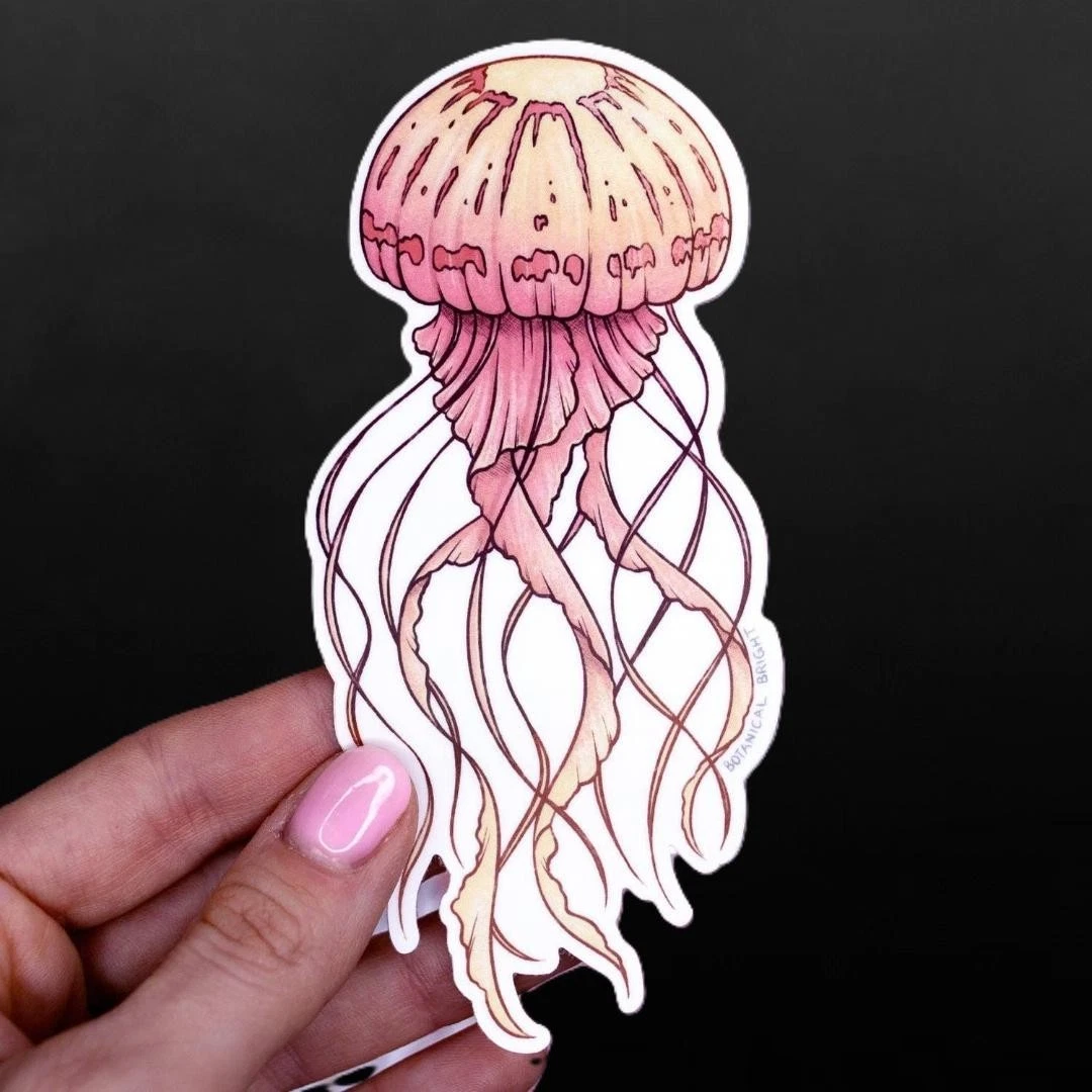 Jellyfish Sticker - Waterproof Vinyl Ocean & Sea Life Decal