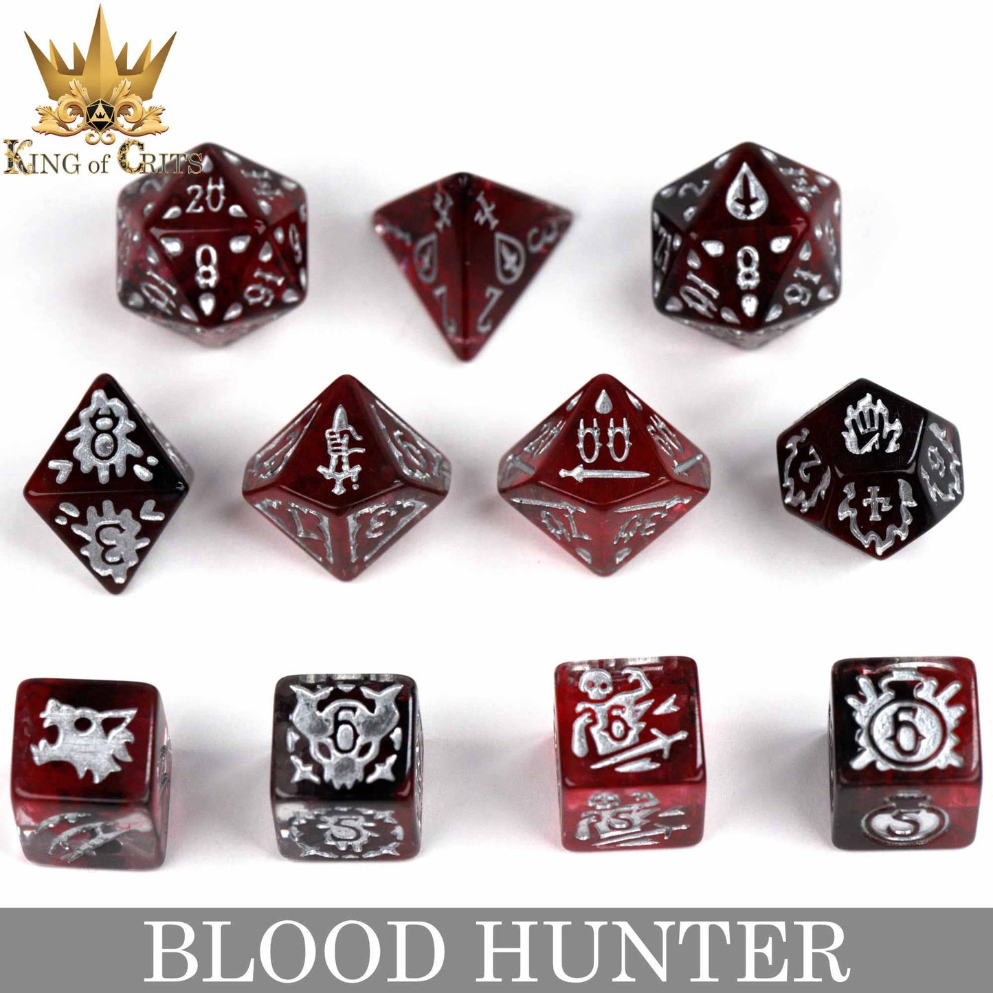 Dice Set - Blood Hunter - 11 Resin Dice