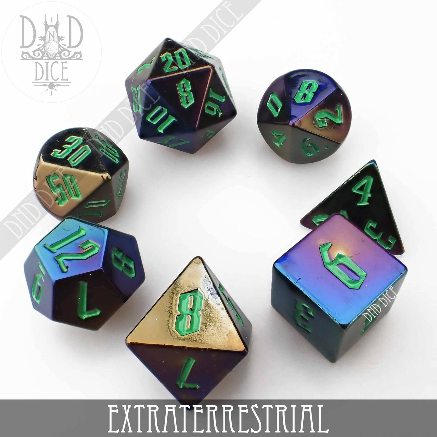 Dice Set - Extraterrestrial - 7 Resin Dice