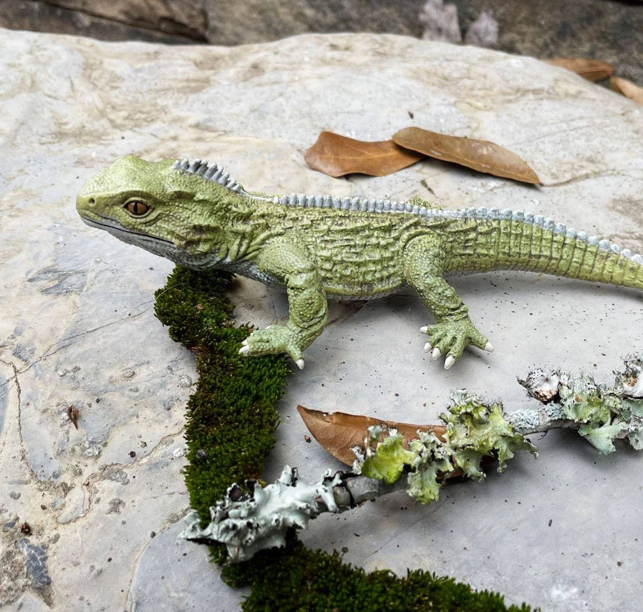 Tuatara Reptile Figure - Hand Painted & Collectible Toy - Safari Ltd 102503