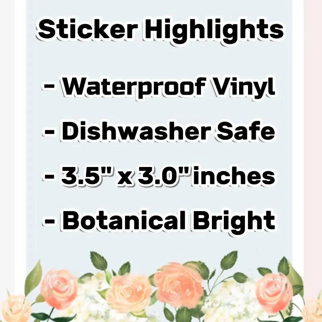 Hummingbird Sticker - Waterproof Vinyl Nature & Bird Decal - Holographic Details