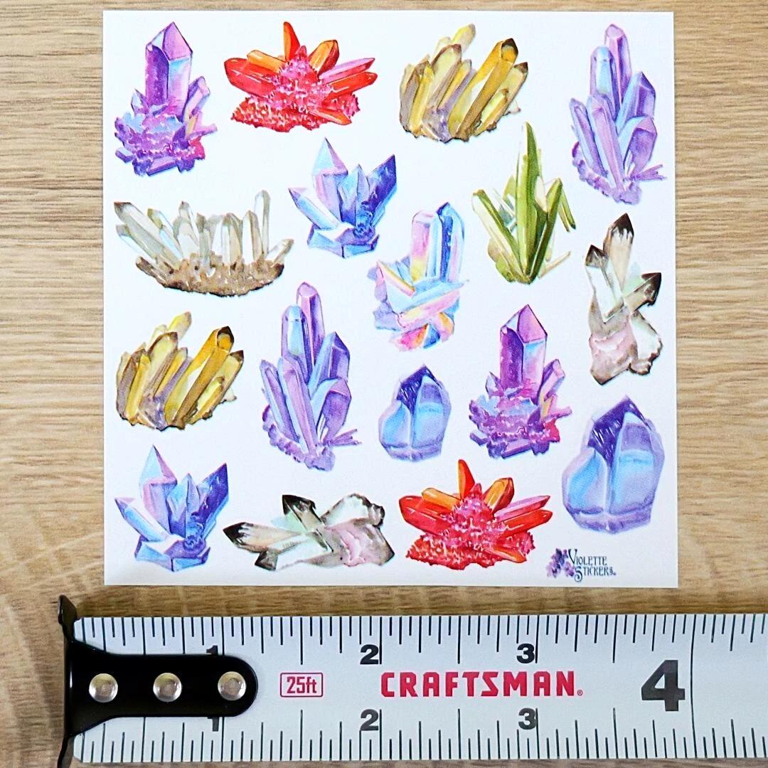 Crystal Stickers - Pastel Crystals Sticker Sheets