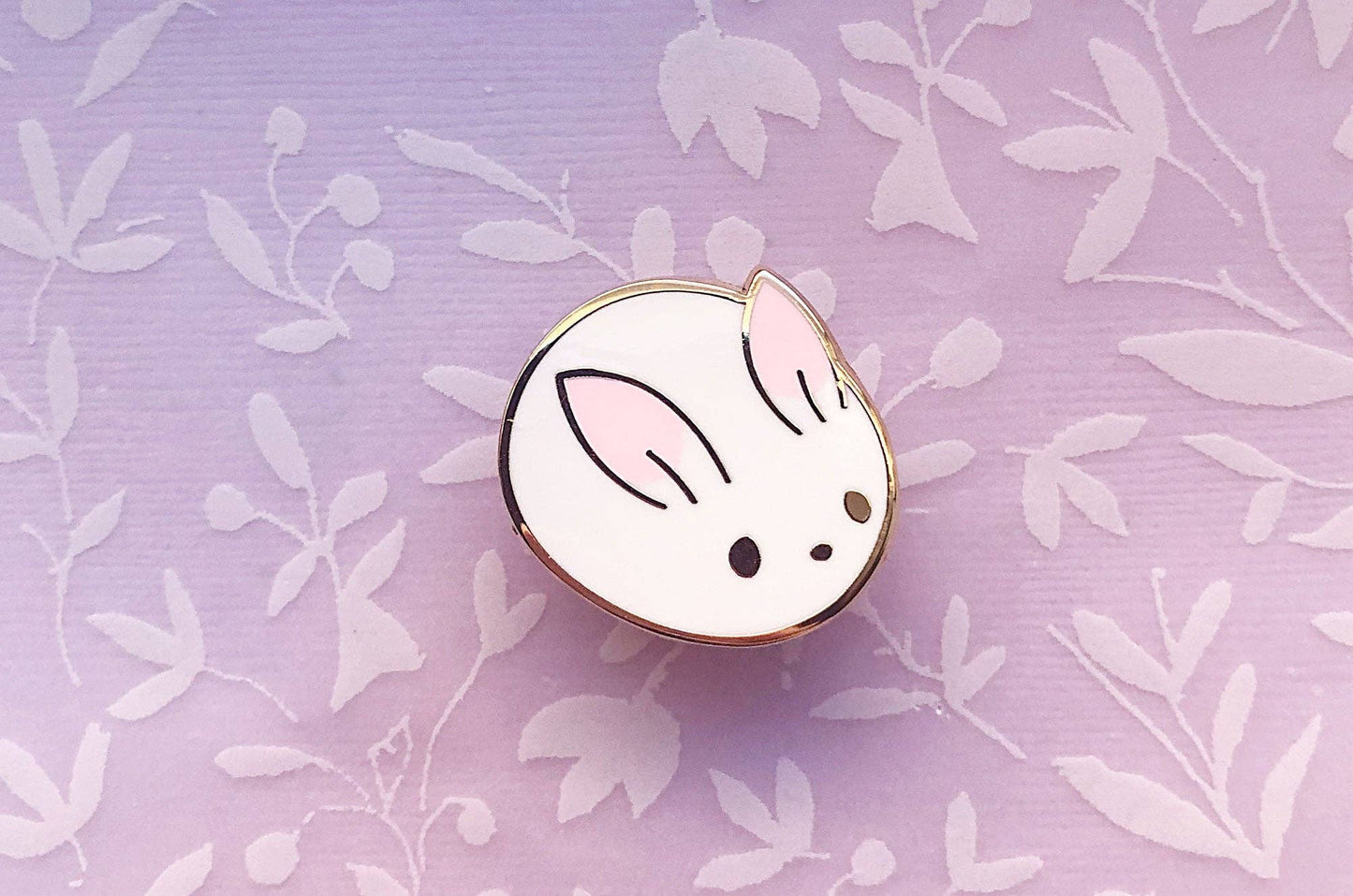 Bunny Bun Enamel Pin