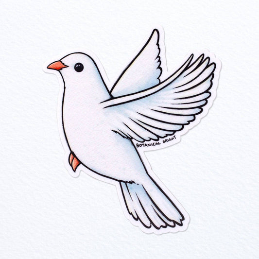 Dove Bird Sticker - Waterproof Vinyl