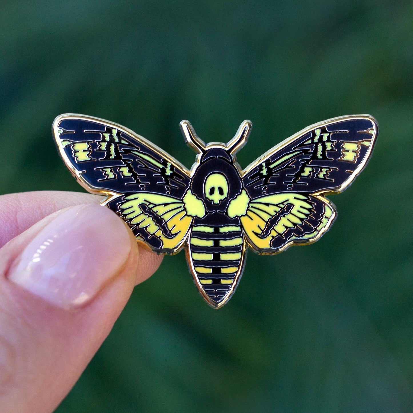 Death's-Head Hawkmoth Enamel Pin