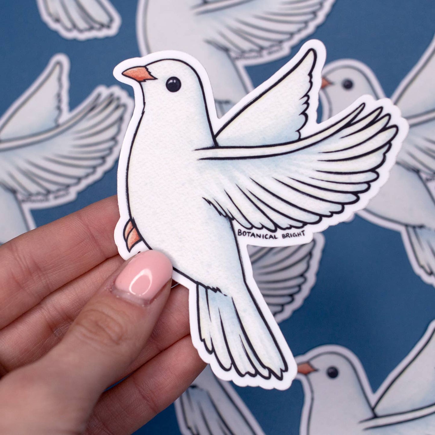 Dove Bird Sticker - Waterproof Vinyl
