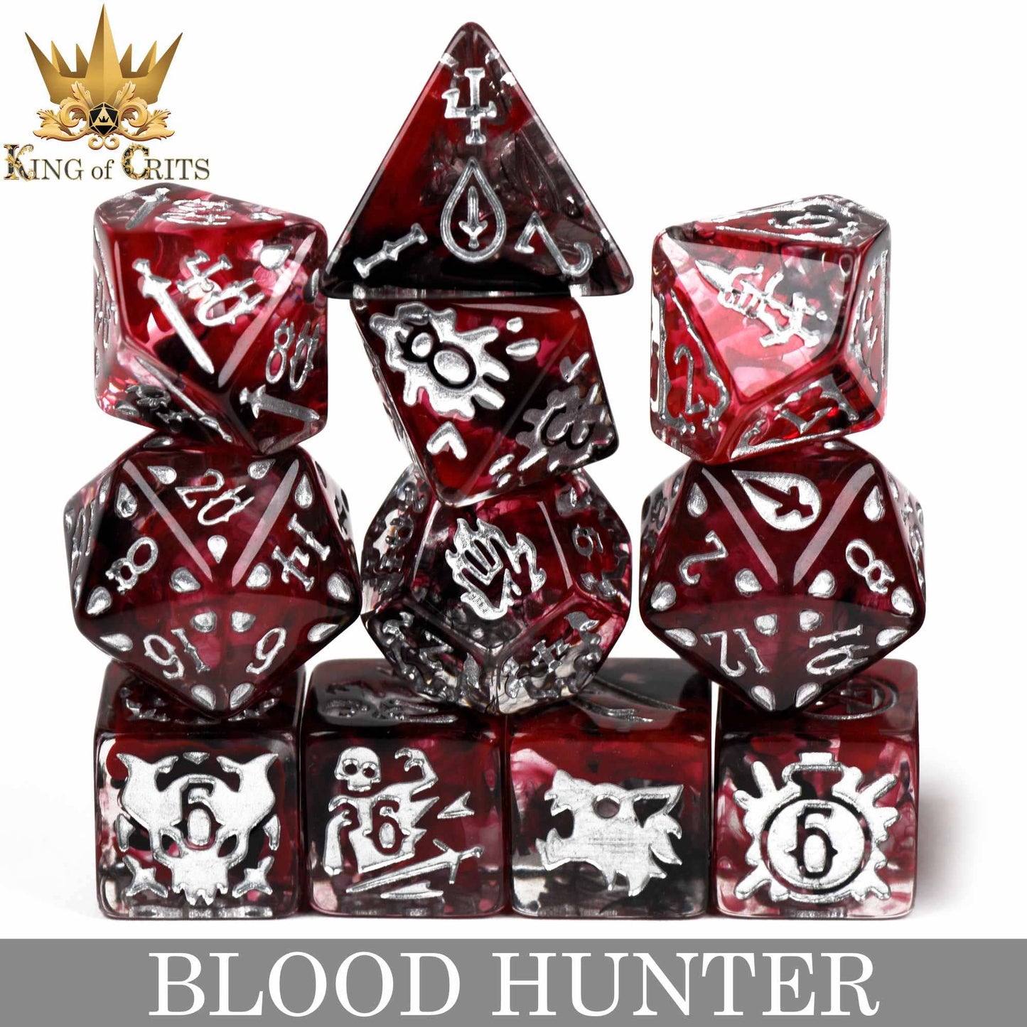 Dice Set - Blood Hunter - 11 Resin Dice