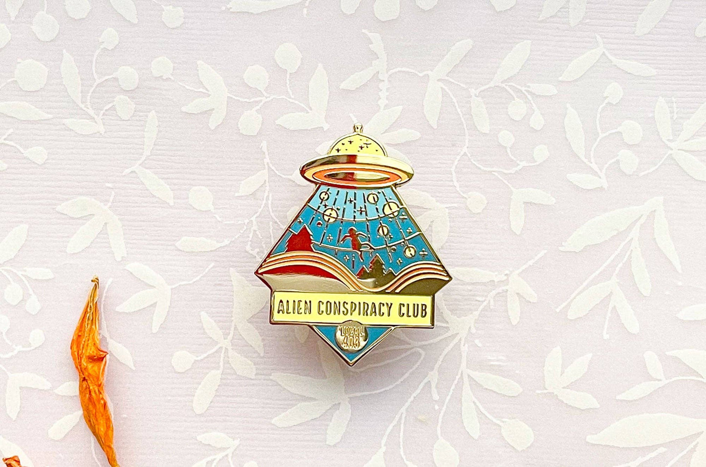 Alien Conspiracy Club Enamel Pin