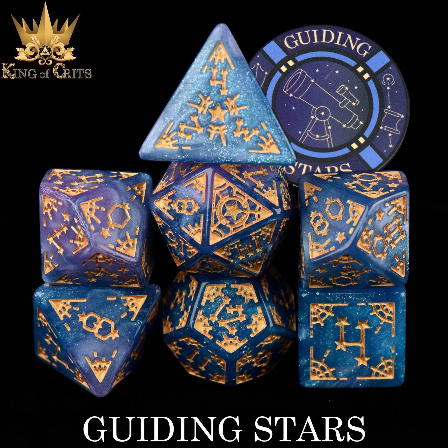 Dice Set - Guiding Stars - 7 Acrylic Set