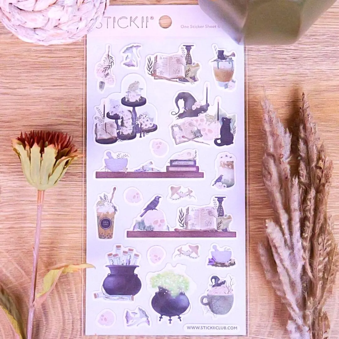 Bewitching Decor Stickers - Halloween, Gothic, & Witch Sticker Sheet
