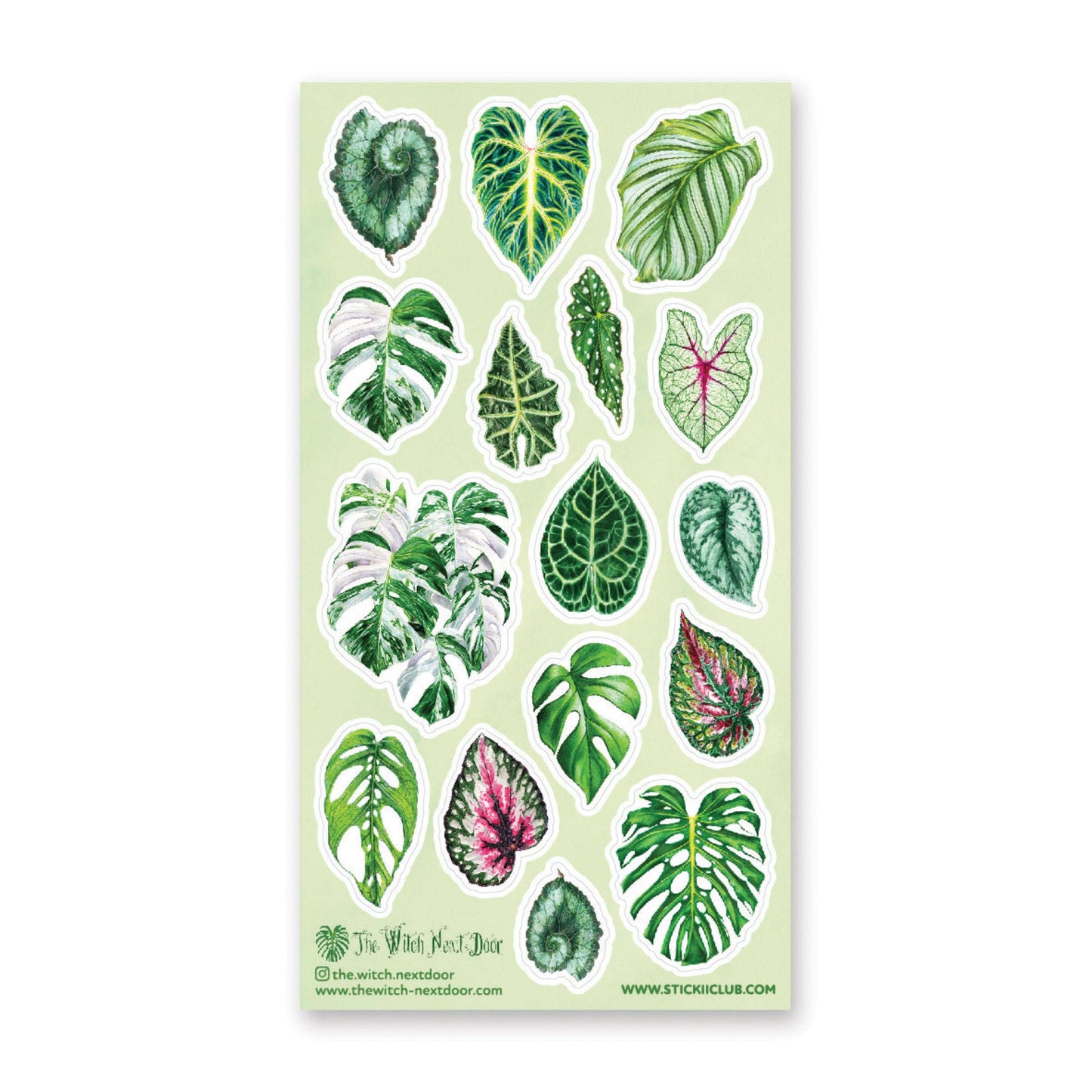 Gorgeous Greens Stickers - 1 Plant Sticker Sheet