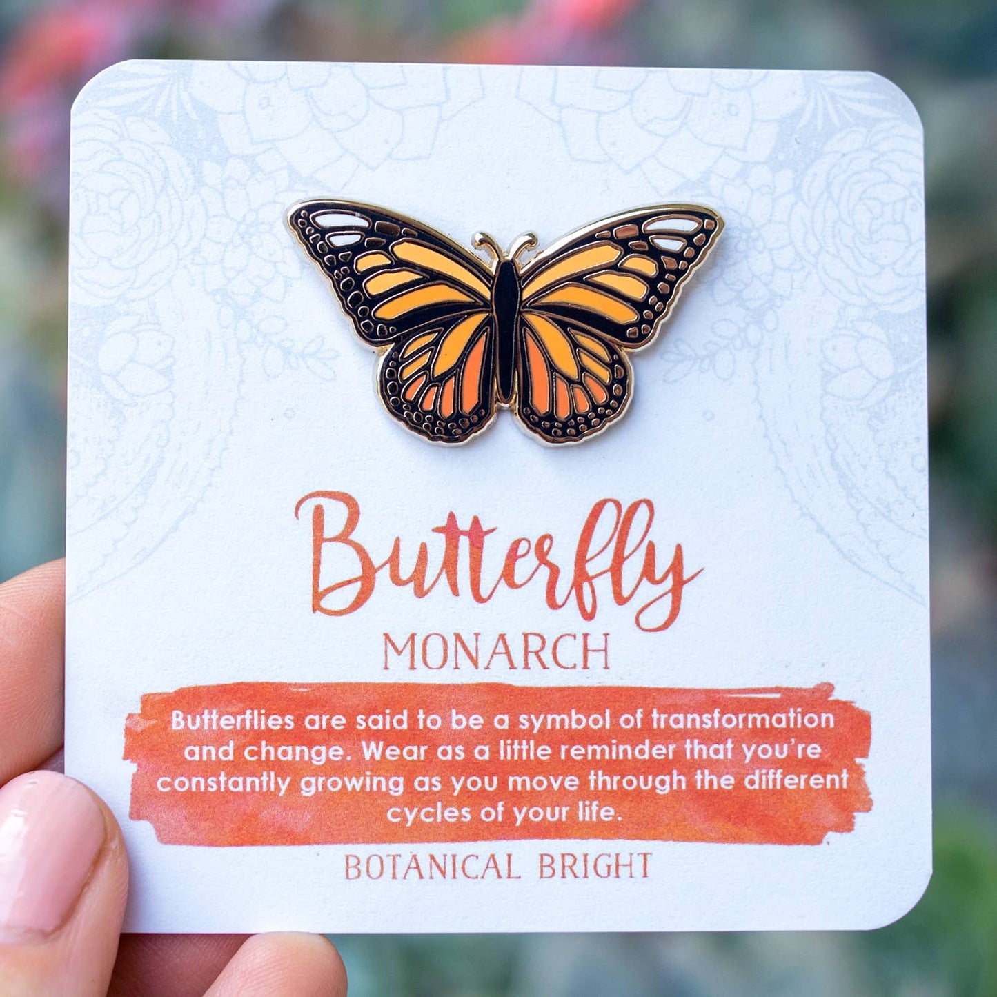 Monarch Butterfly Enamel Pin