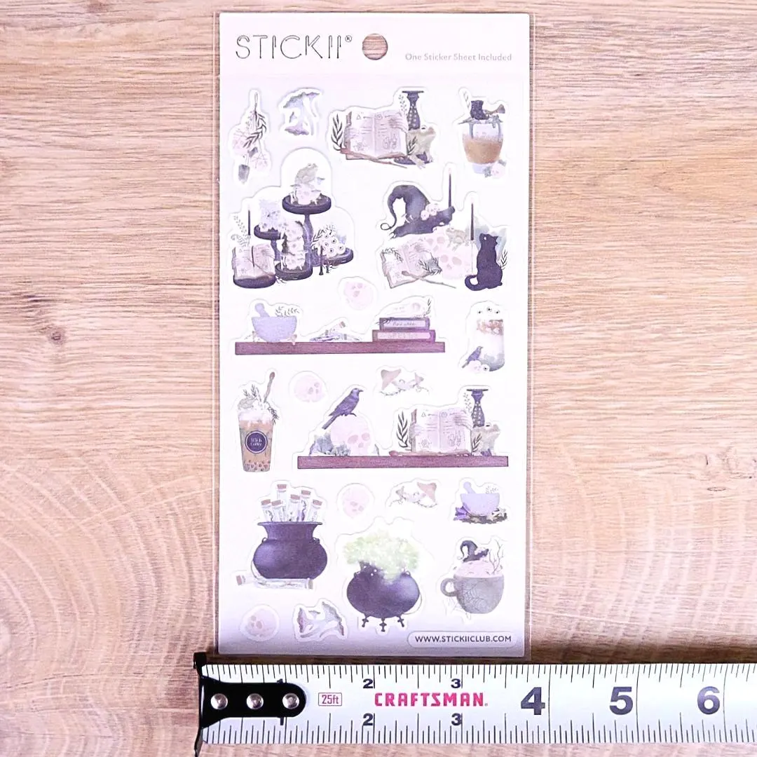 Bewitching Decor Stickers - Halloween, Gothic, & Witch Sticker Sheet