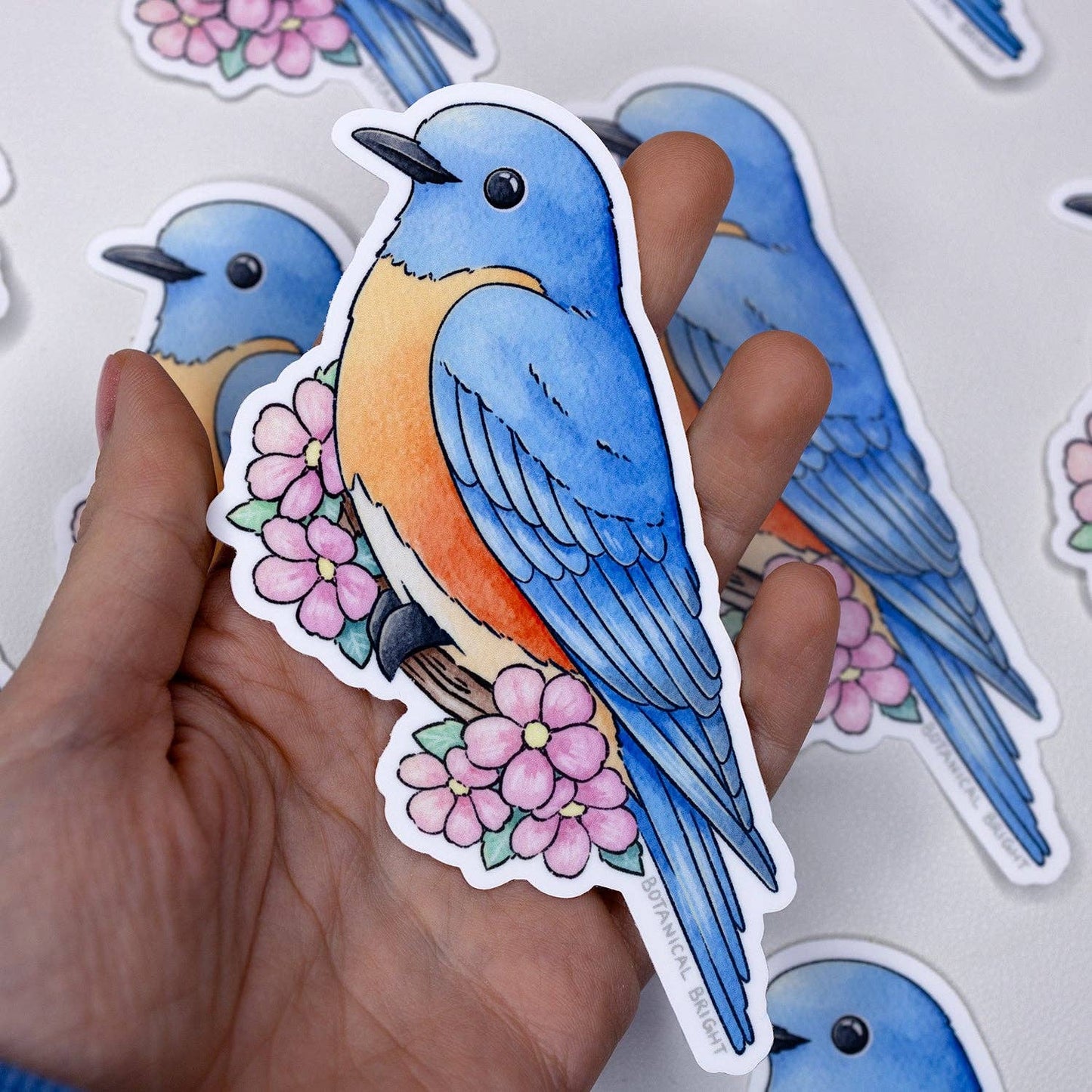 Bluebird Sticker - Waterproof Vinyl
