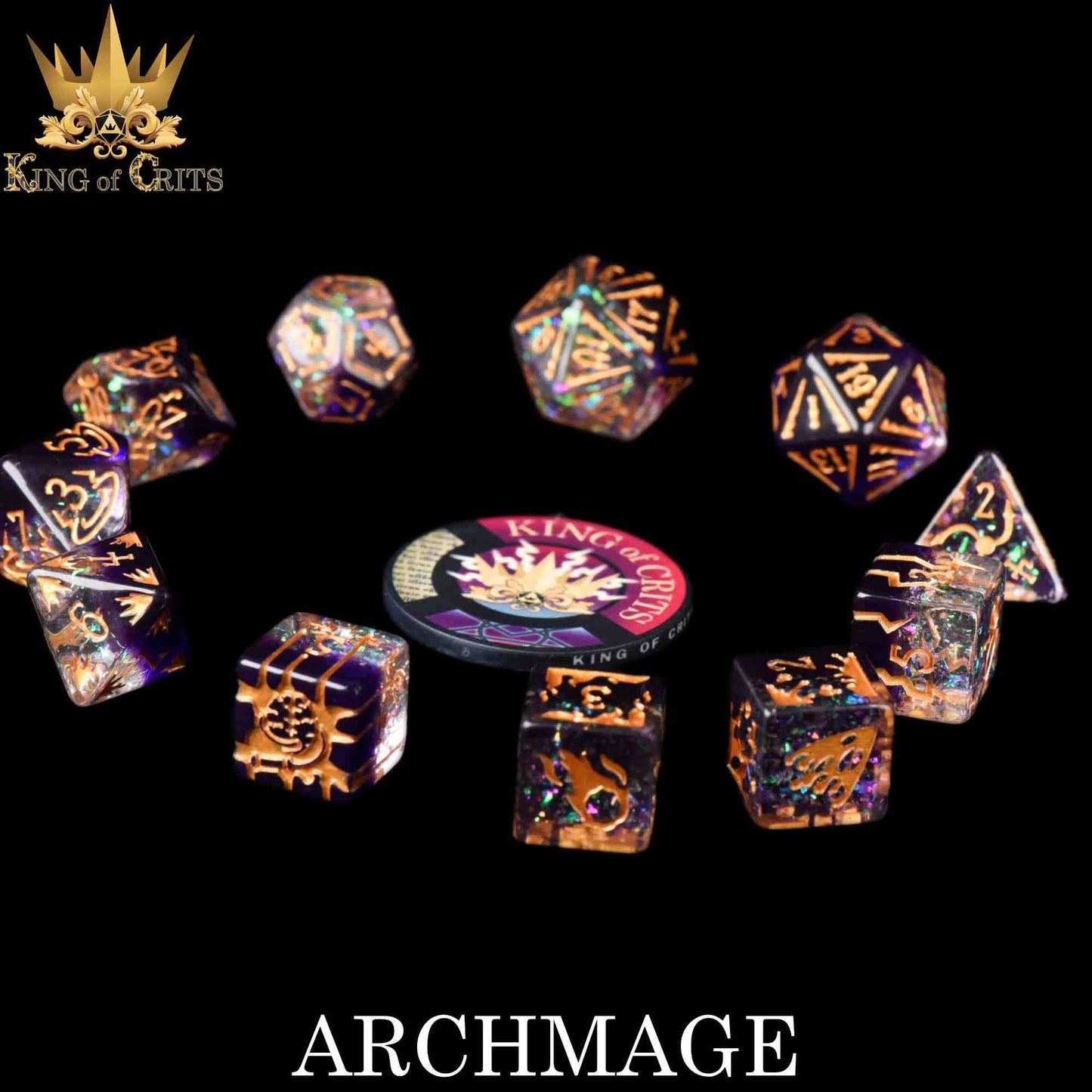 Dice Set - Archmage - 11 Resin Dice