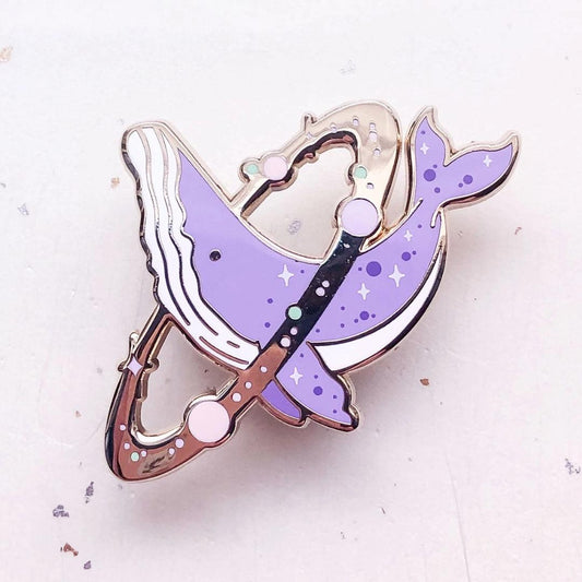 Cosmic Whale Enamel Pin