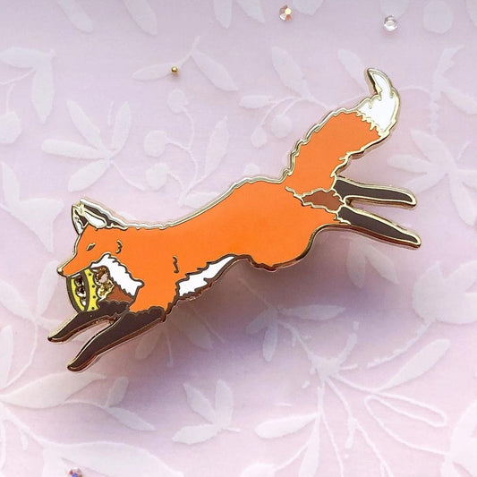 Red Fox Usurper Enamel Pin