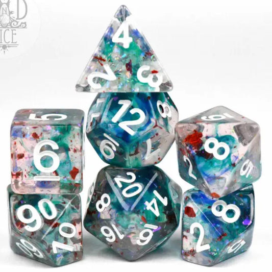 Dice Set - Alien Bloodbath - 7 Resin Dice