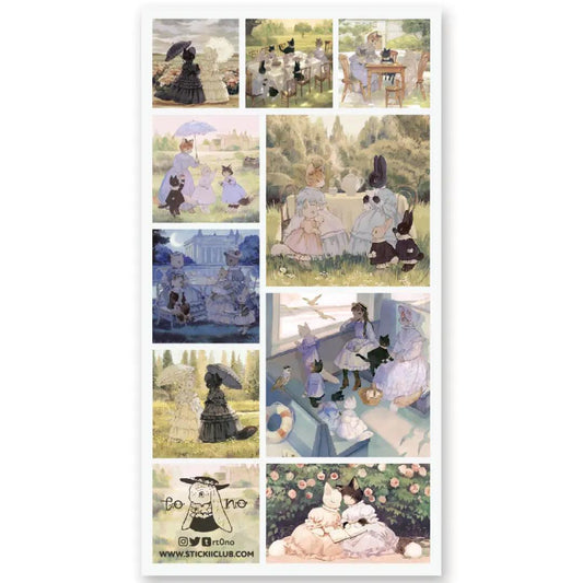 Garden Party - Sticker Sheet - Stationary - Planner - Scrapbook