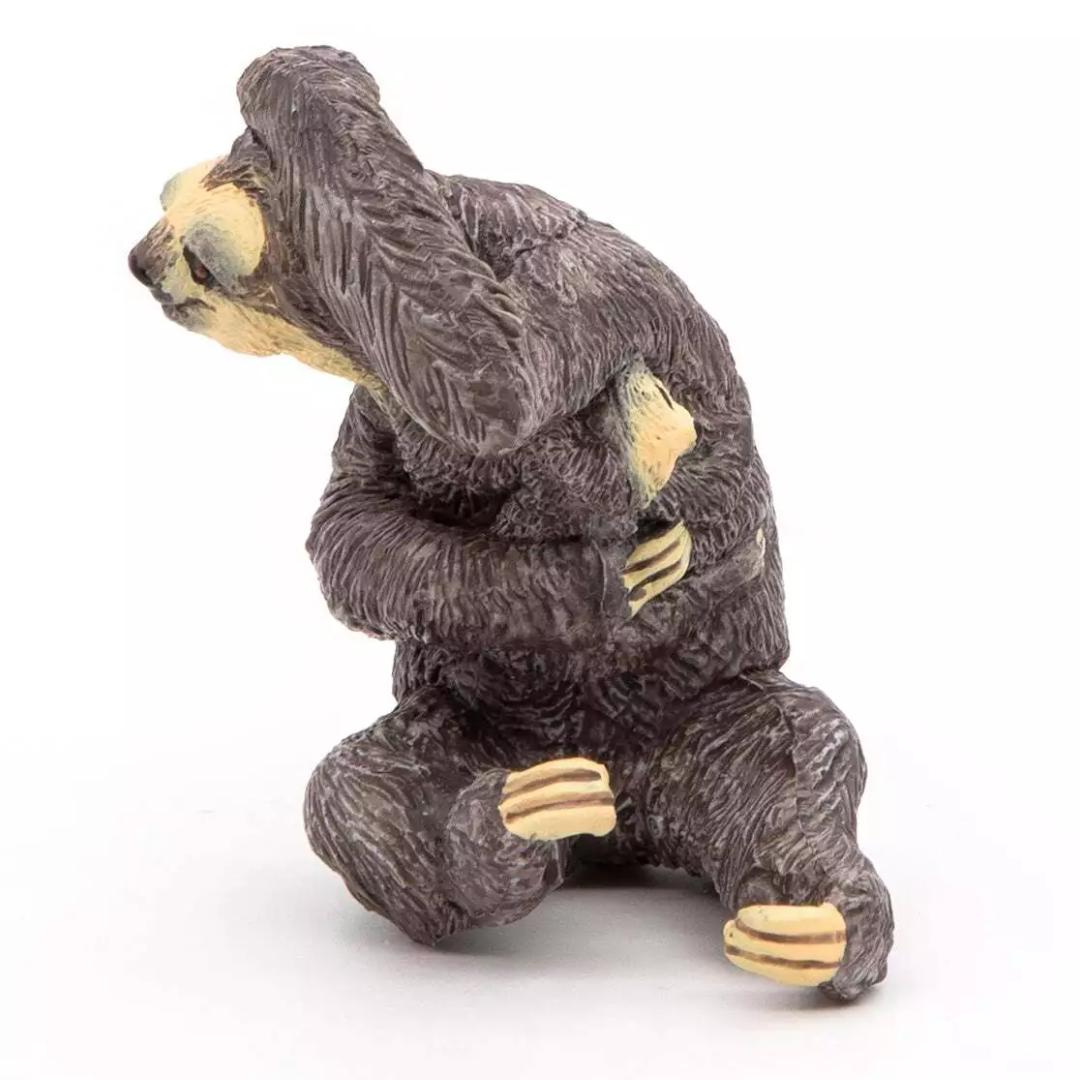 Mother & Baby Sloth Figure - Animal Toy - Hand Painted - Collectible - Papo 50214