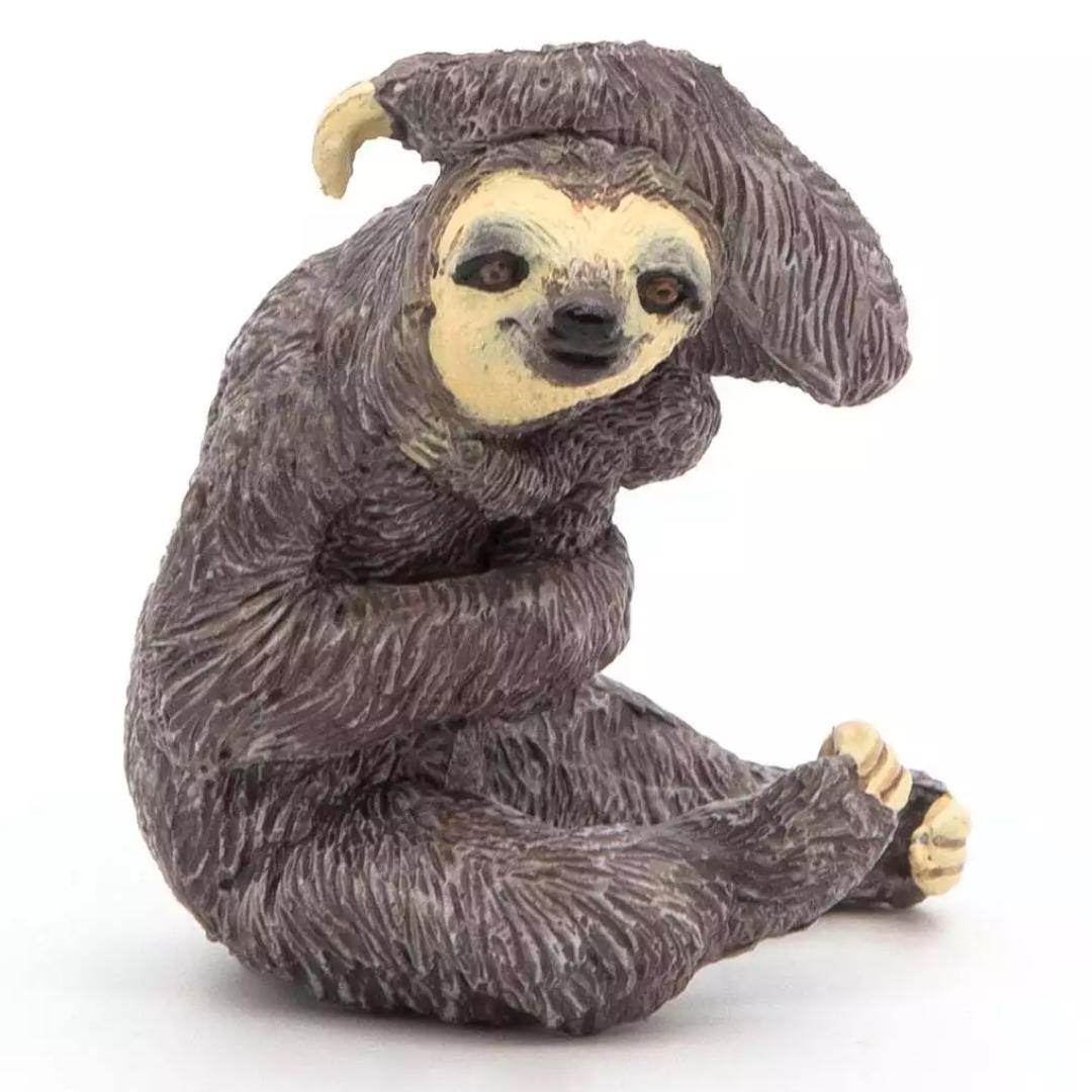 Mother & Baby Sloth Figure - Animal Toy - Hand Painted - Collectible - Papo 50214