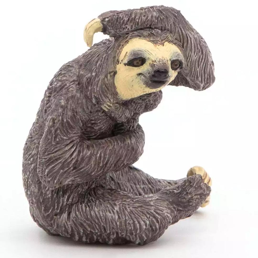 Mother & Baby Sloth Figure - Animal Toy - Hand Painted - Collectible - Papo 50214