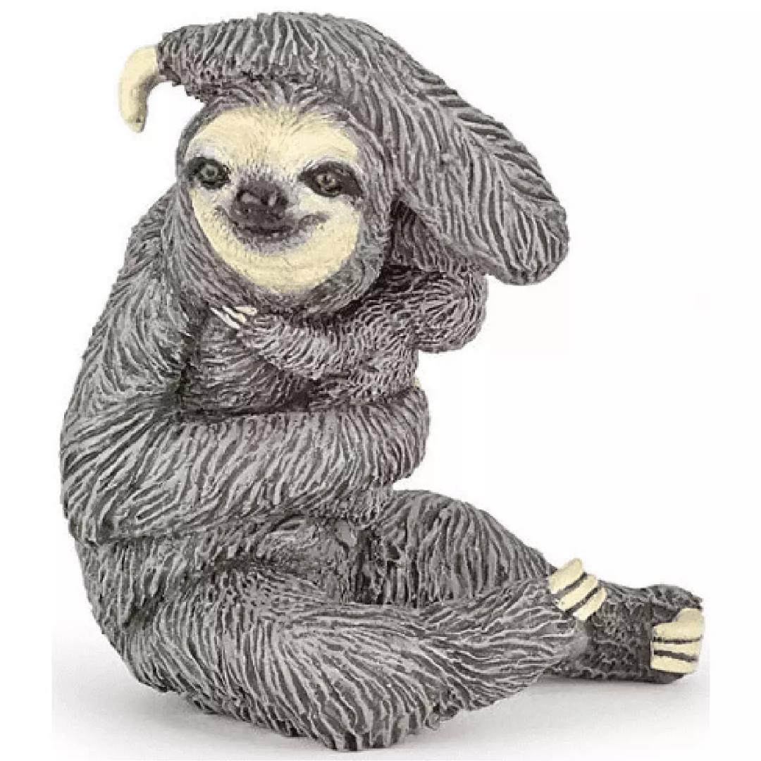 Mother & Baby Sloth Figure - Animal Toy - Hand Painted - Collectible - Papo 50214