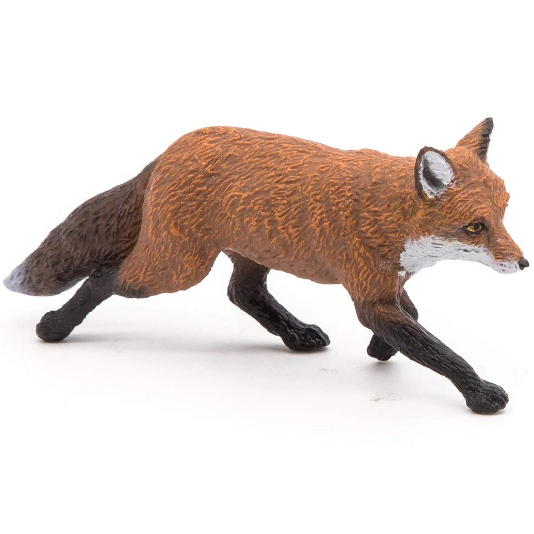 Fox Figure - Animal Toy - Hand Painted - Collectible - Papo 53020