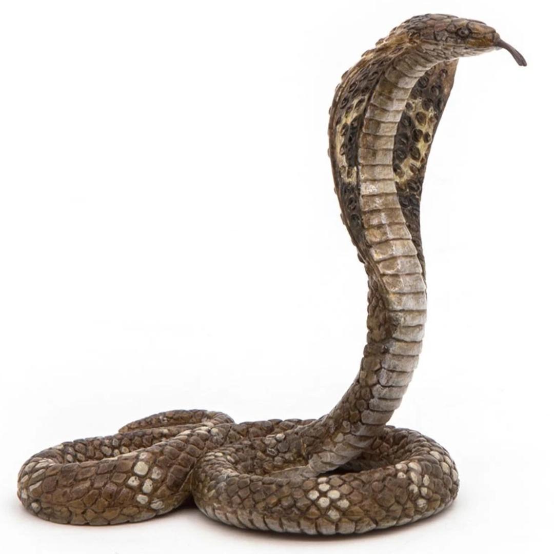 King Cobra Snake Figure - Animal Toy - Collectible - Hand Painted - Papo 50164
