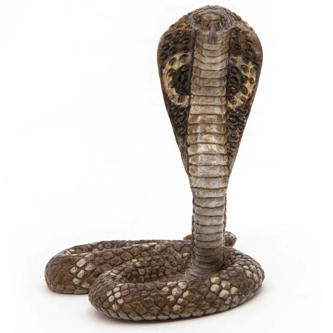 King Cobra Snake Figure - Animal Toy - Collectible - Hand Painted - Papo 50164