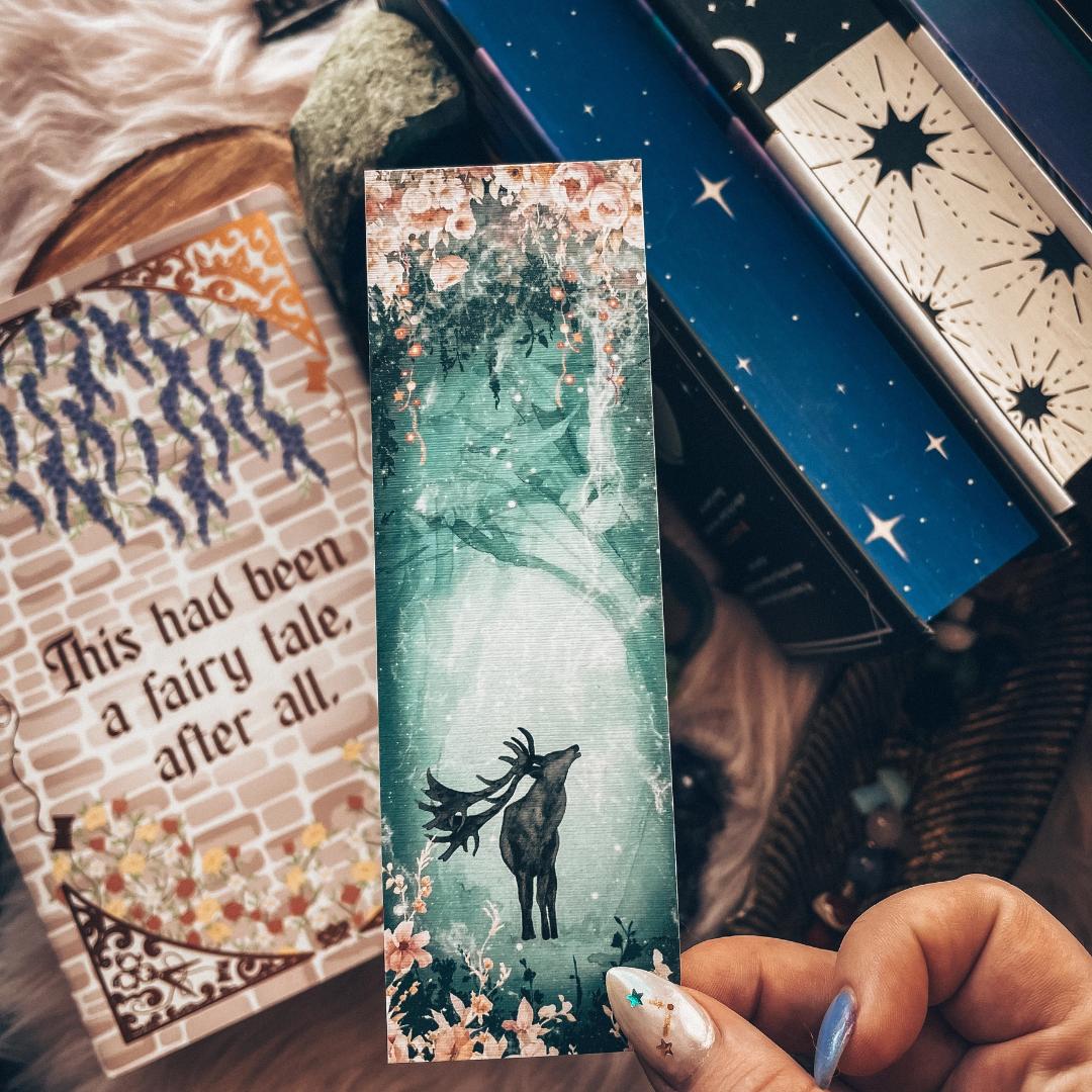 Deer in the Enchanted Forest Bookmark - Cardstock