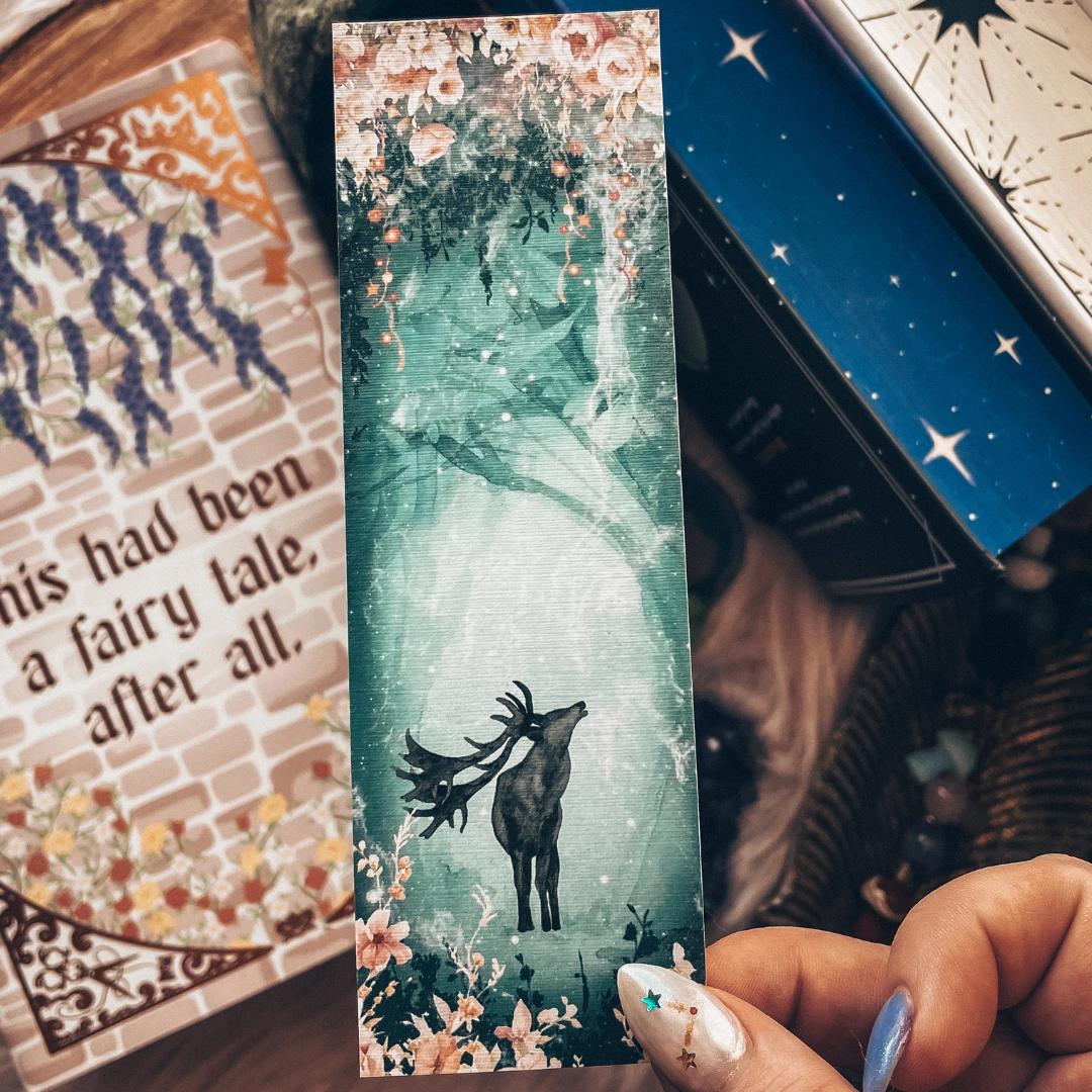 Deer in the Enchanted Forest Bookmark - Cardstock