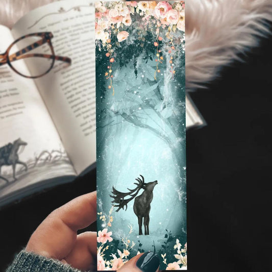 Deer in the Enchanted Forest Bookmark - Cardstock