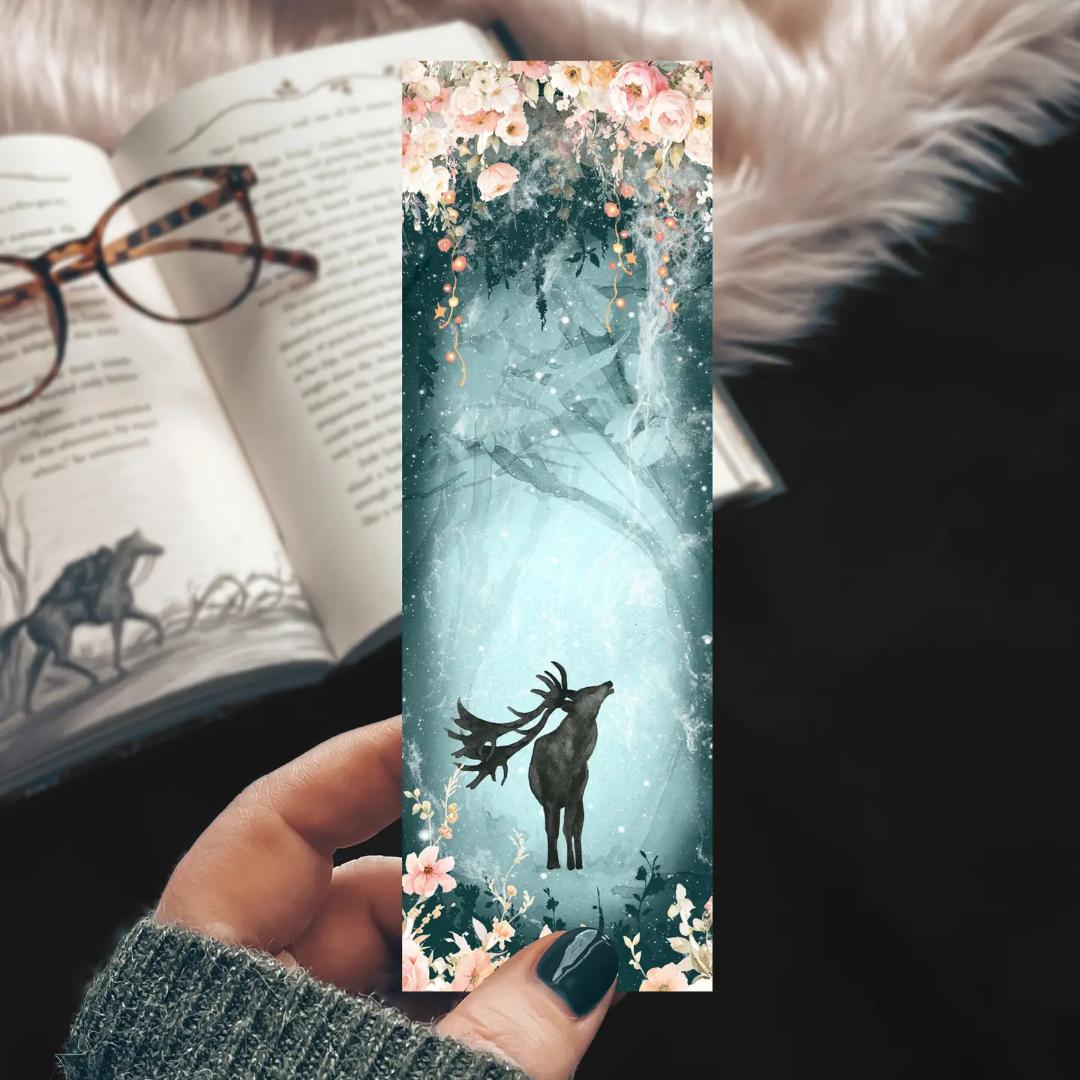 Deer in the Enchanted Forest Bookmark - Cardstock