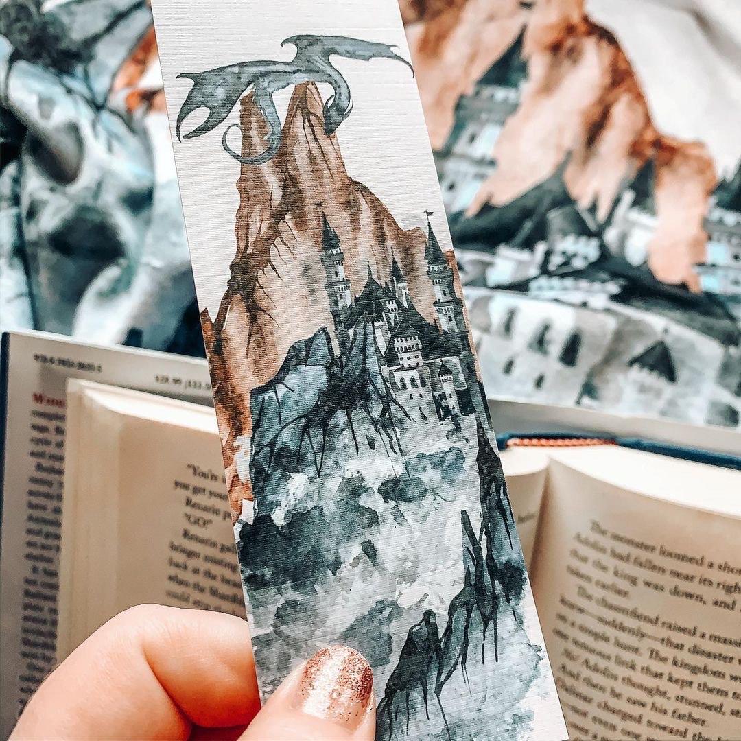 Dragon Castle Bookmark - Cardstock