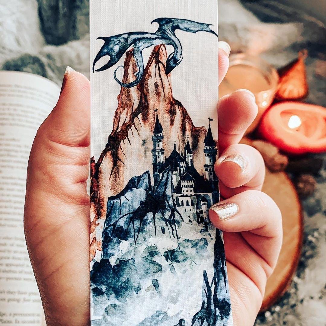 Dragon Castle Bookmark - Cardstock