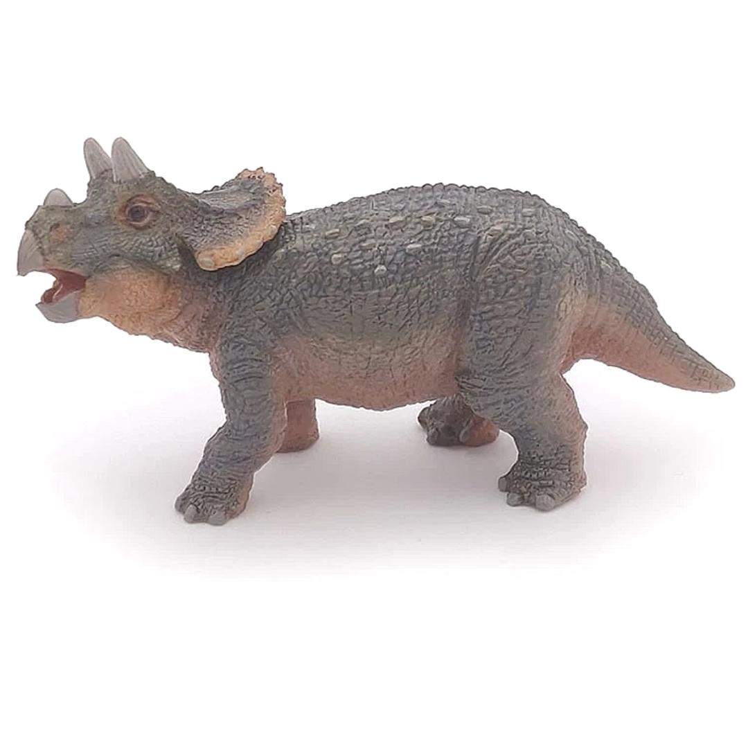 Young Triceratops Dinosaur Figure - Hand Painted & Collectible Toy - Papo 55036