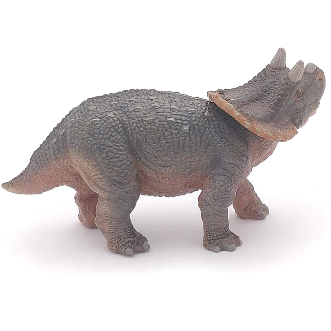Young Triceratops Dinosaur Figure - Hand Painted & Collectible Toy - Papo 55036