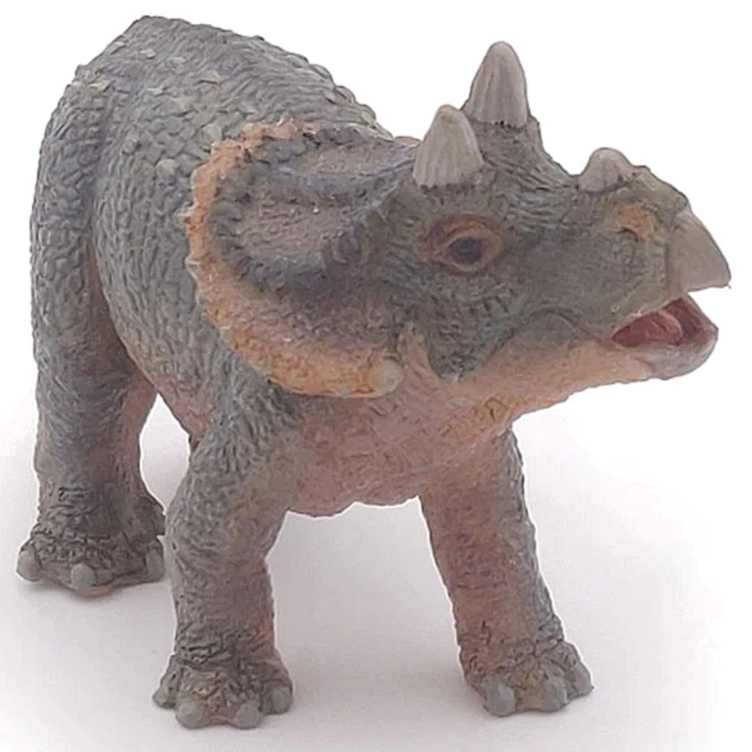 Young Triceratops Dinosaur Figure - Hand Painted & Collectible Toy - Papo 55036