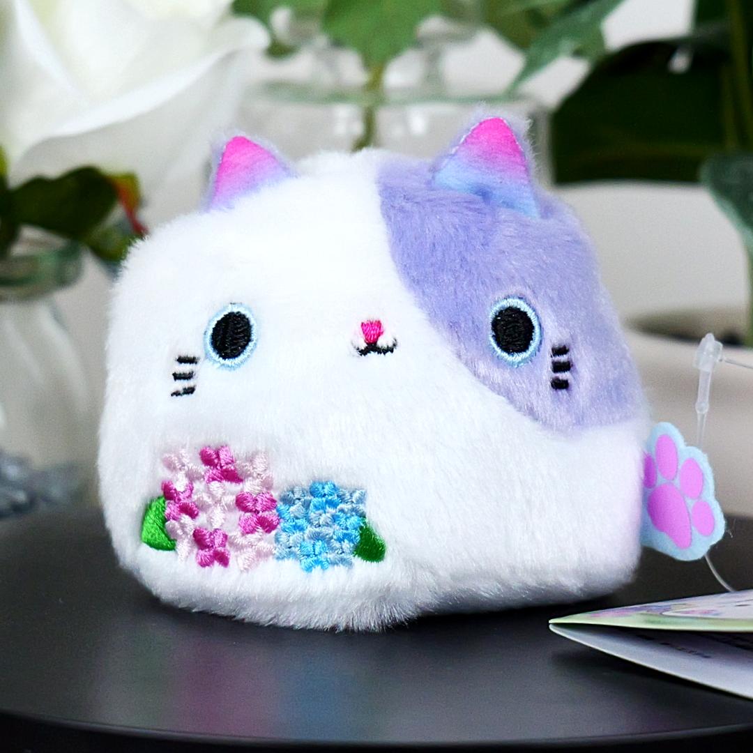 Neko Dango Beanbag Cat Plush - Hydrangea Flowers