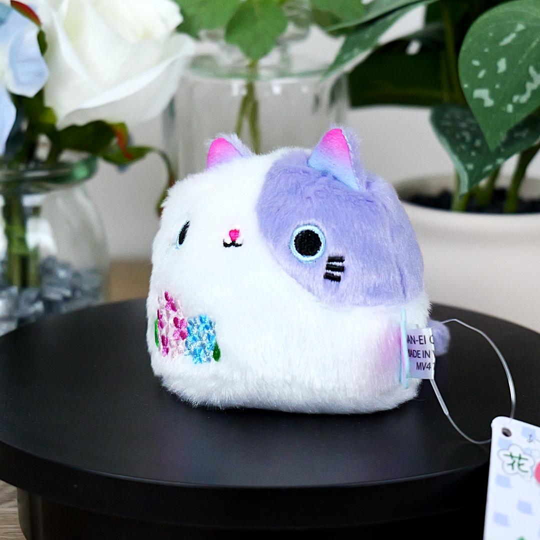 Neko Dango Beanbag Cat Plush - Hydrangea Flowers
