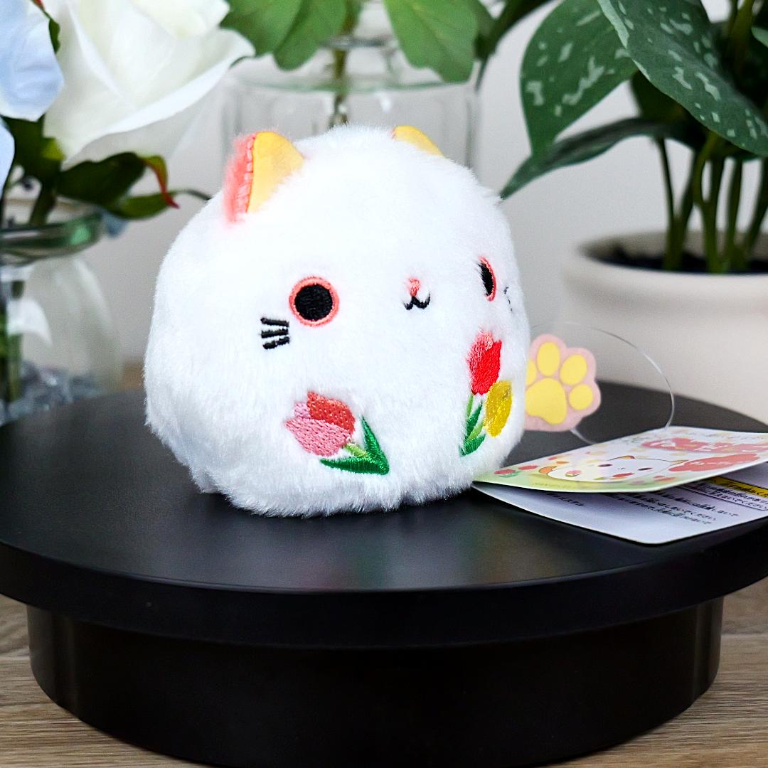 Neko Dango Beanbag Cat Plush - Tulip Flowers