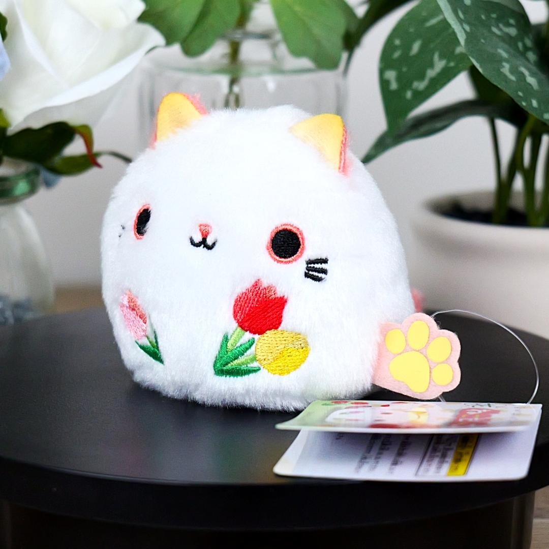 Neko Dango Beanbag Cat Plush - Tulip Flowers