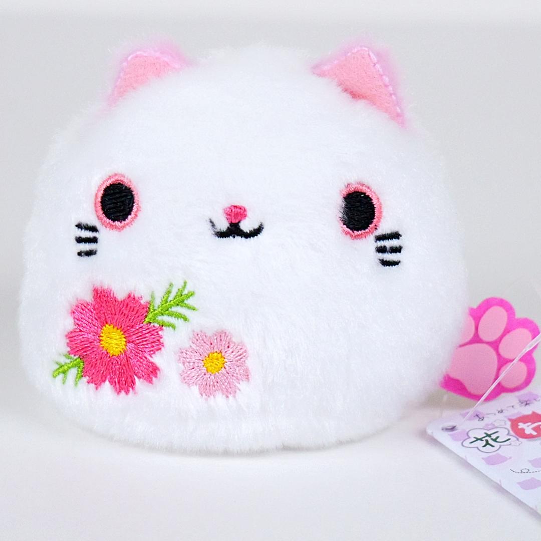 Neko Dango Beanbag Cat Plush - Cosmos Flowers