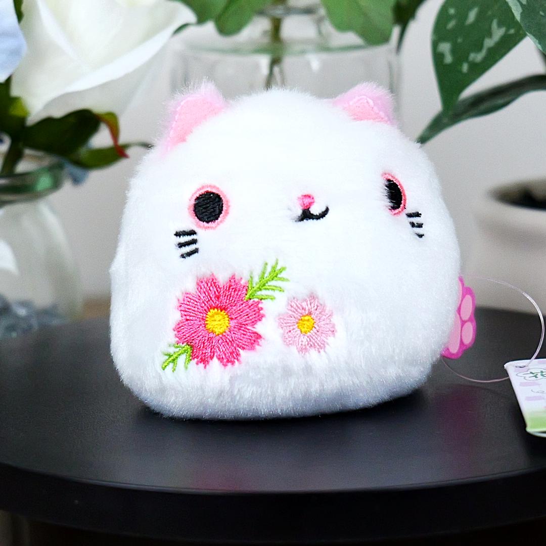 Neko Dango Beanbag Cat Plush - Cosmos Flowers