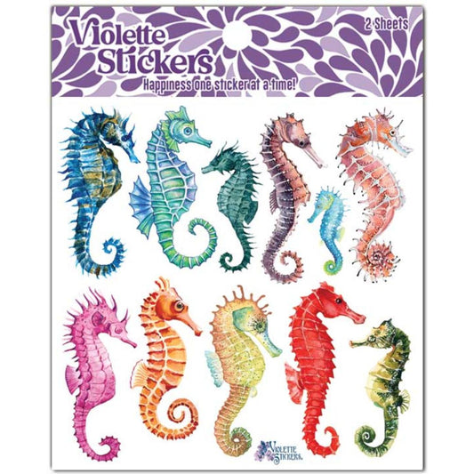 Seahorse Stickers - 2 Sheets - New in Packaging - Stationary