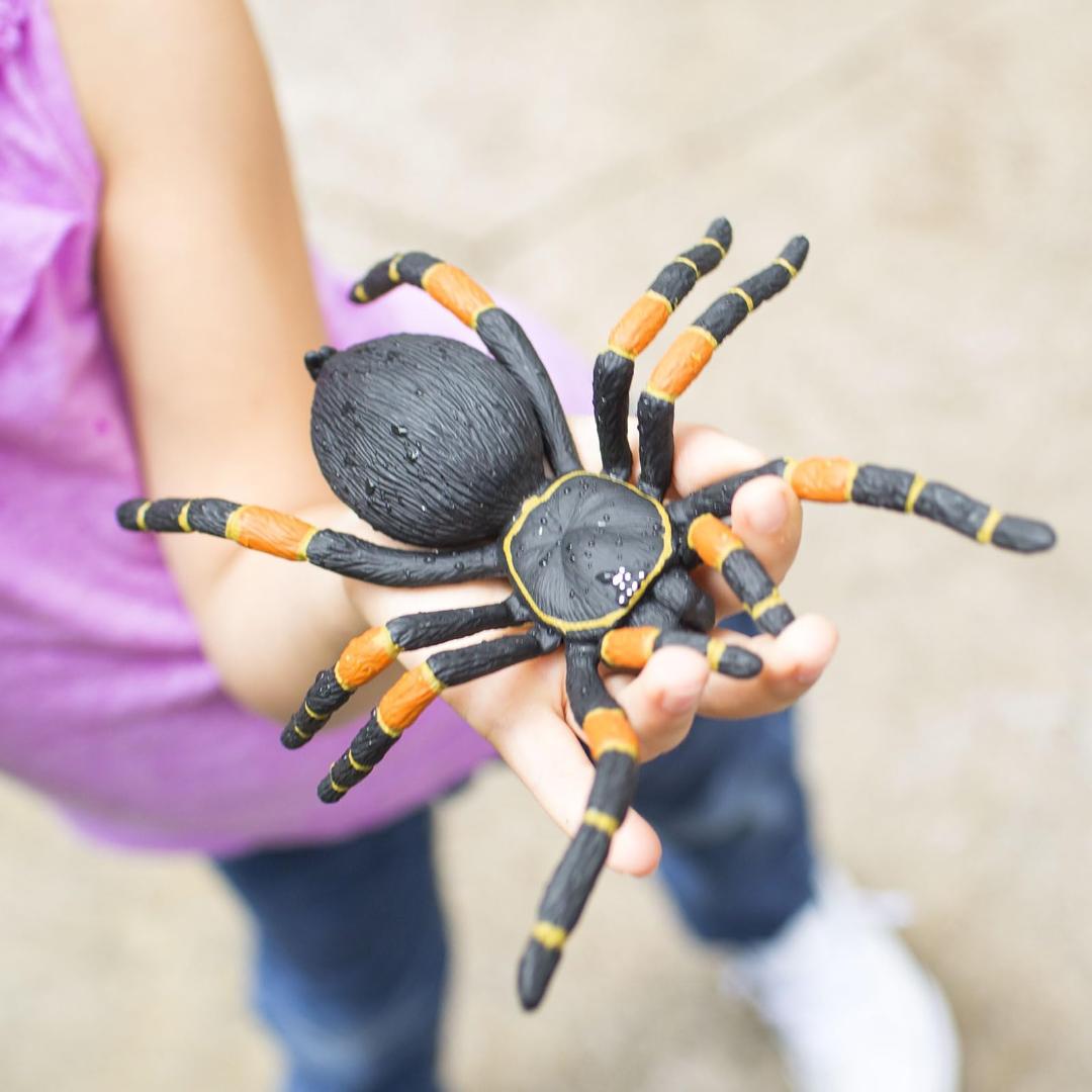 Orange - Kneed Tarantula Spider Figure - Hand Painted & Collectible Toy - Safari Ltd 542006