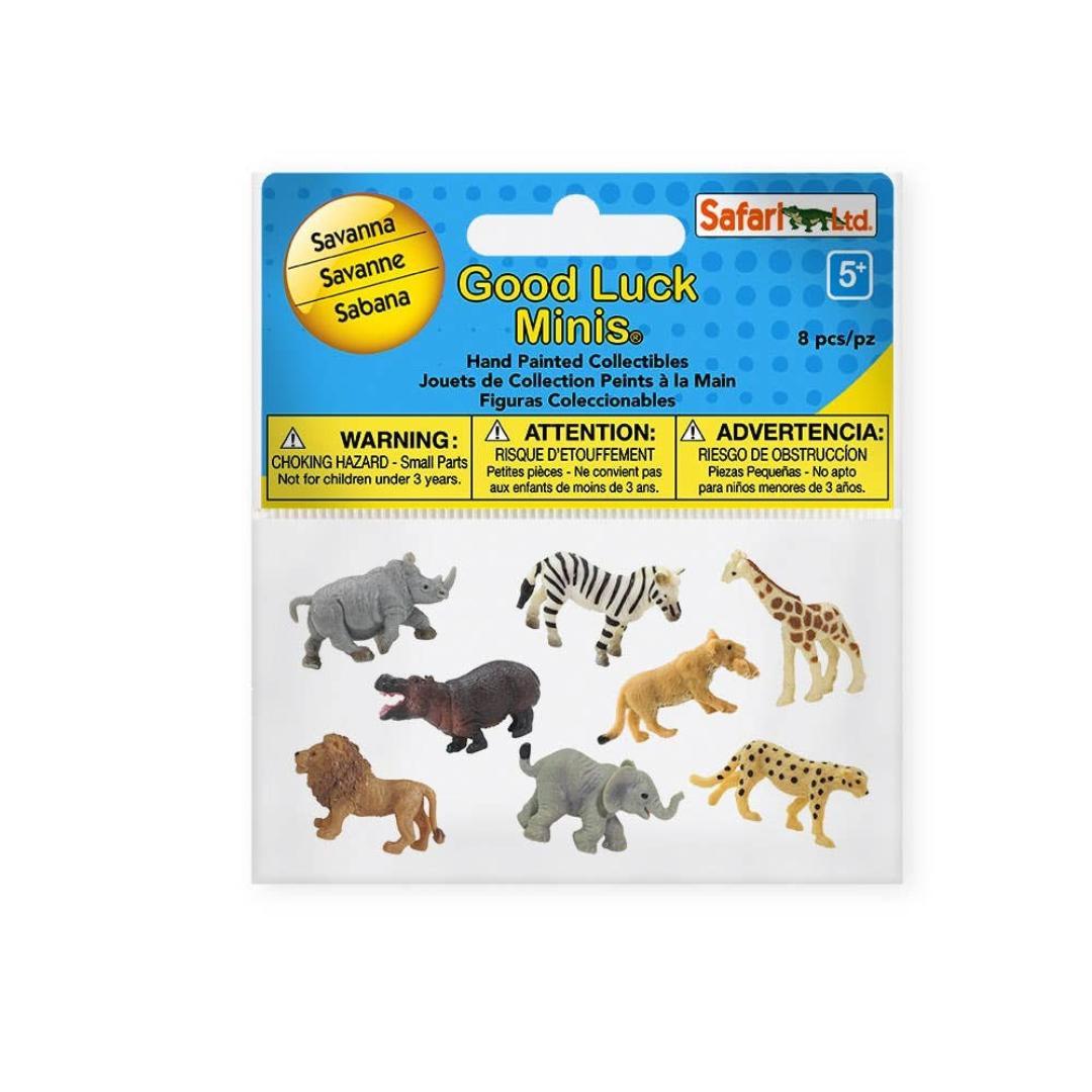 Savanna Fun Pack - Good Luck Minis - Hand Painted Collectibles - Safari Ltd 100224