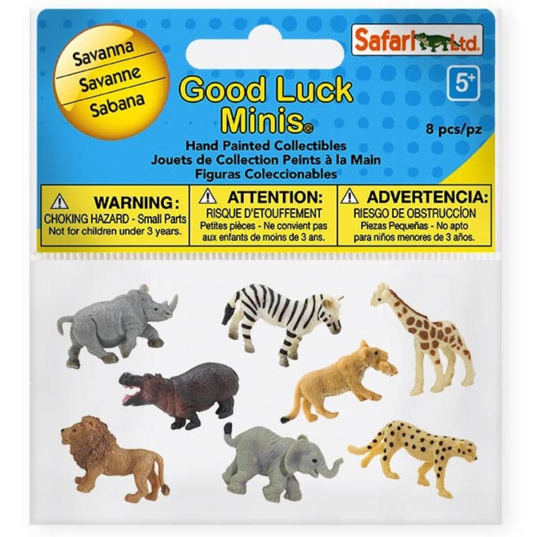 Savanna Fun Pack - Good Luck Minis - Hand Painted Collectibles - Safari Ltd 100224